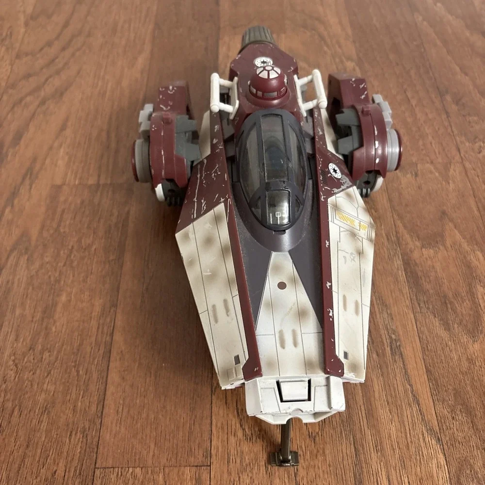 Star Wars V-Wing Fighter Ship 2007 Hasbro 72261 Incomplete